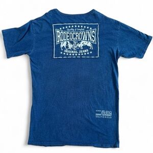Rodeo Crowns Blue Graphic T-Shirt